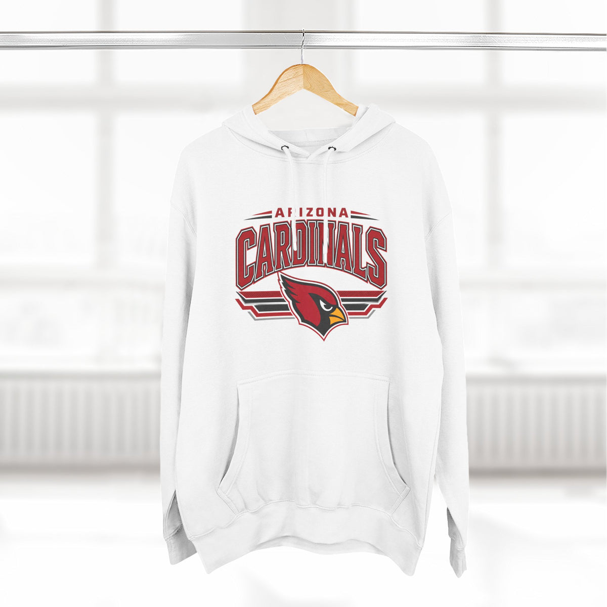 Three-Panel Fleece Hoodie